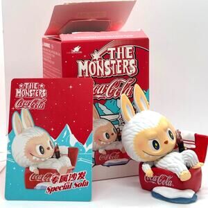 Authentic Pop Mart The Monsters Labubu X Coca-Cola, Special Sofa Figure - New